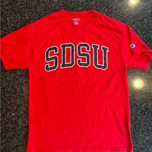 Champion Red SDSU Men's T-Shirt